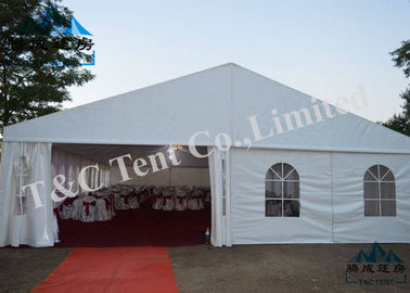 Ελαφριά υγιής μόνωση σκηνών γαμήλιου γεγονότος με το άσπρο τοπ ύφασμα PVC στεγών
