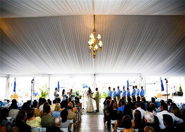 30x50m διπλή ντυμένη γαμήλια σκηνή στεγών PVC άσπρη σαφής για SGS κόμματος